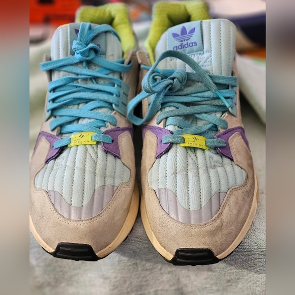 adidas Other - Adidas Sneakers Adidas ZC Torsion Boost Clear Aqua Sneakers Men's Size 13